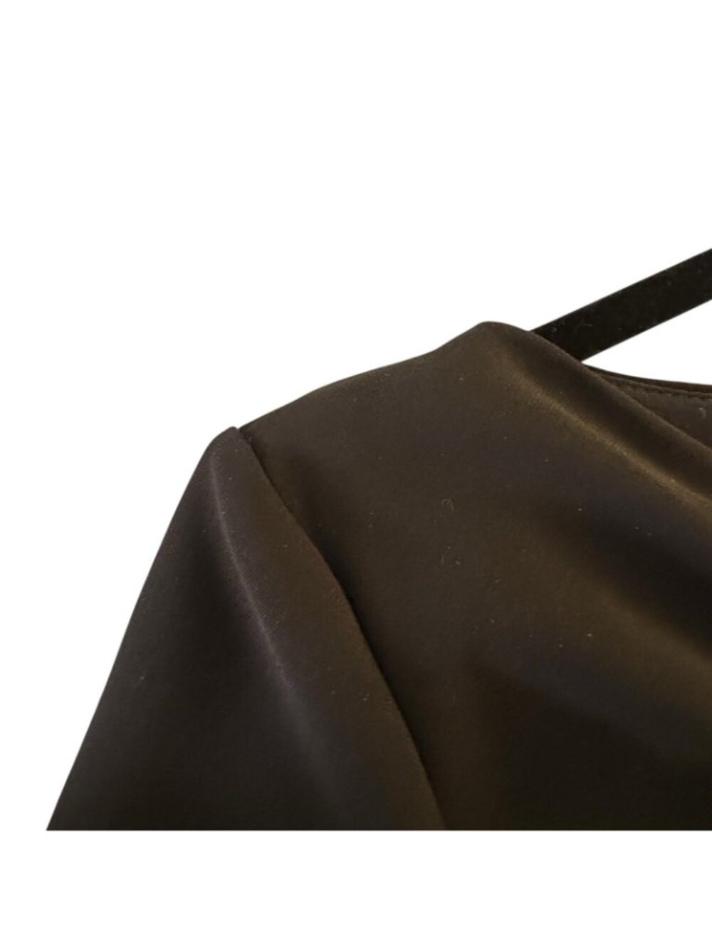 Black Maxi Dress Women's Size 12 Sheath Shift Dress Midi Length Vintage - Picture 9 of 15
